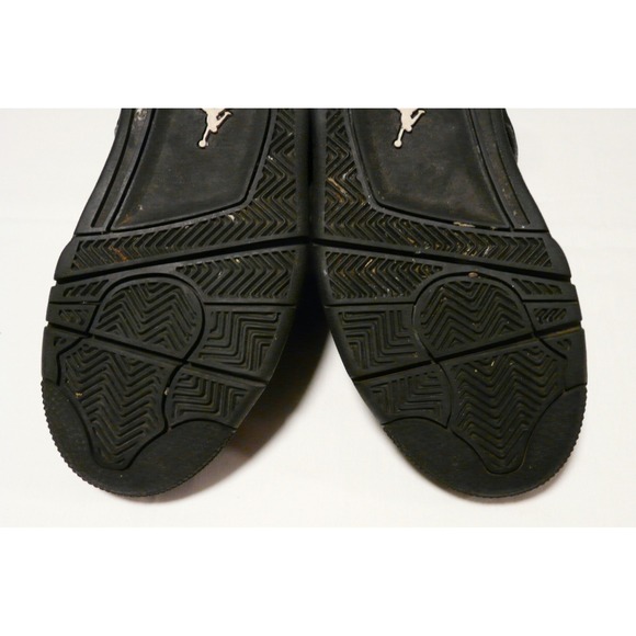 Jordan Black Cat 4 Size 6.5Y All Black Used No Box 408452-010 - Picture 12 of 15